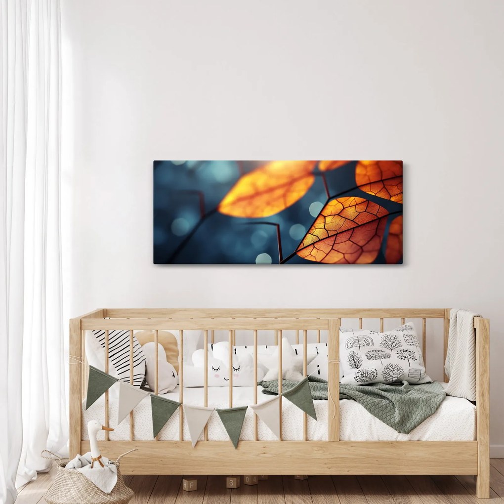 Kép - A levelek textúrája (120x50 cm)