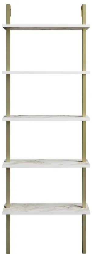 könyvespolc Piante - White, Gold