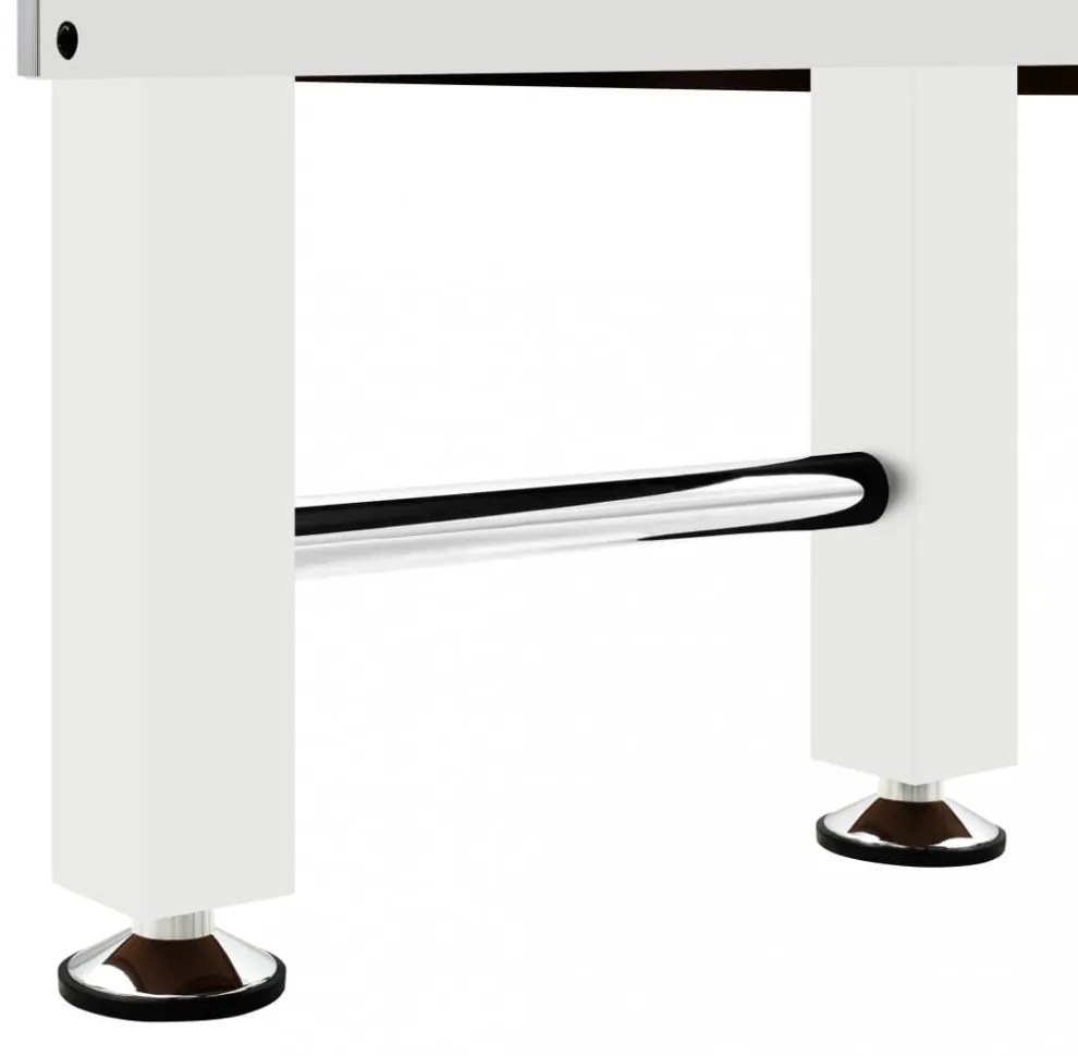 fehér acél csocsóasztal 60 kg 140 x 74,5 x 87,5 cm