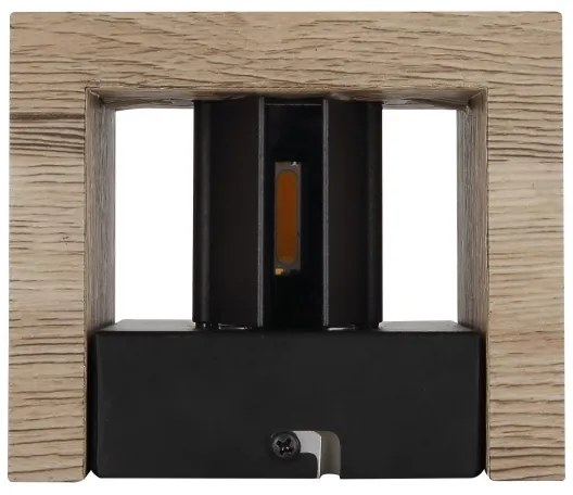 Globo 15553W1W - LED fali lámpa ALINA LED/8W/230V barna