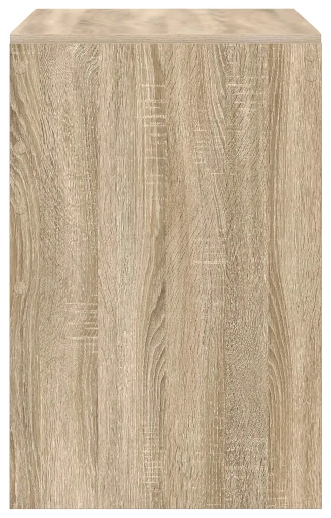 vidaXL Íróasztal Sonoma tölgy MDF Sonoma tölgy furnérral 100 x 50 x 76 cm