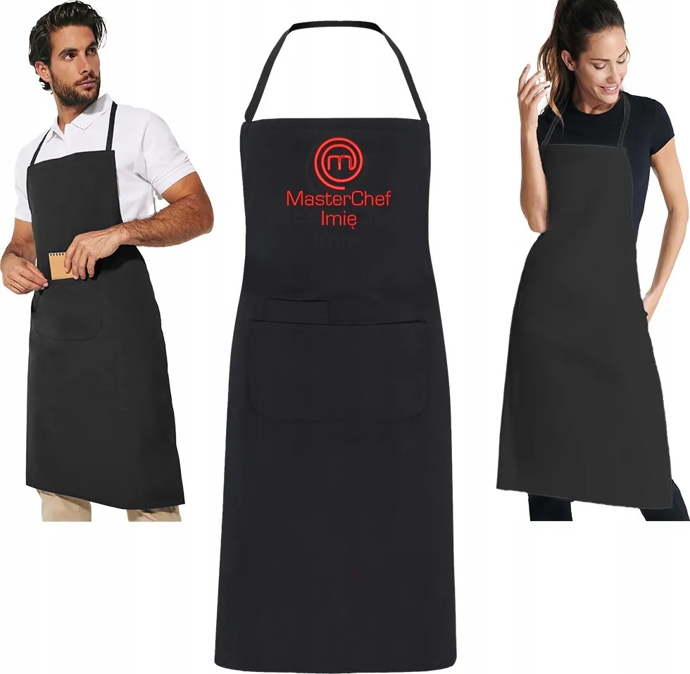 MasterChef kötény konyhai kötény hímzéssel Master chef saját név hímzés