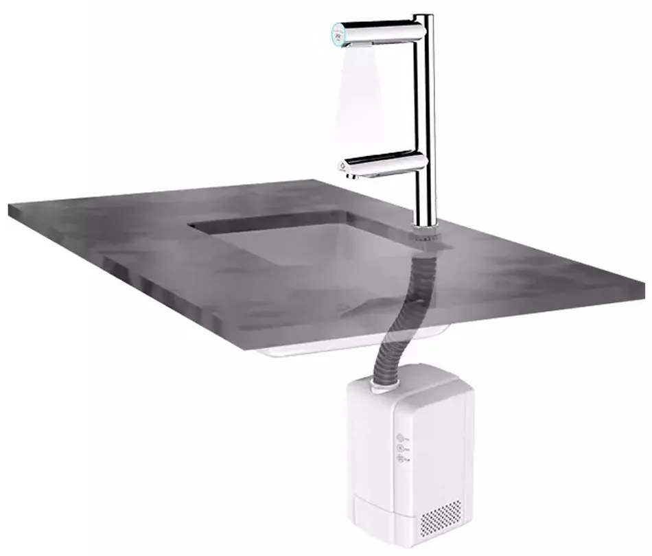 Kézszárító automata csapteleppel Jet Dryer Duo, króm