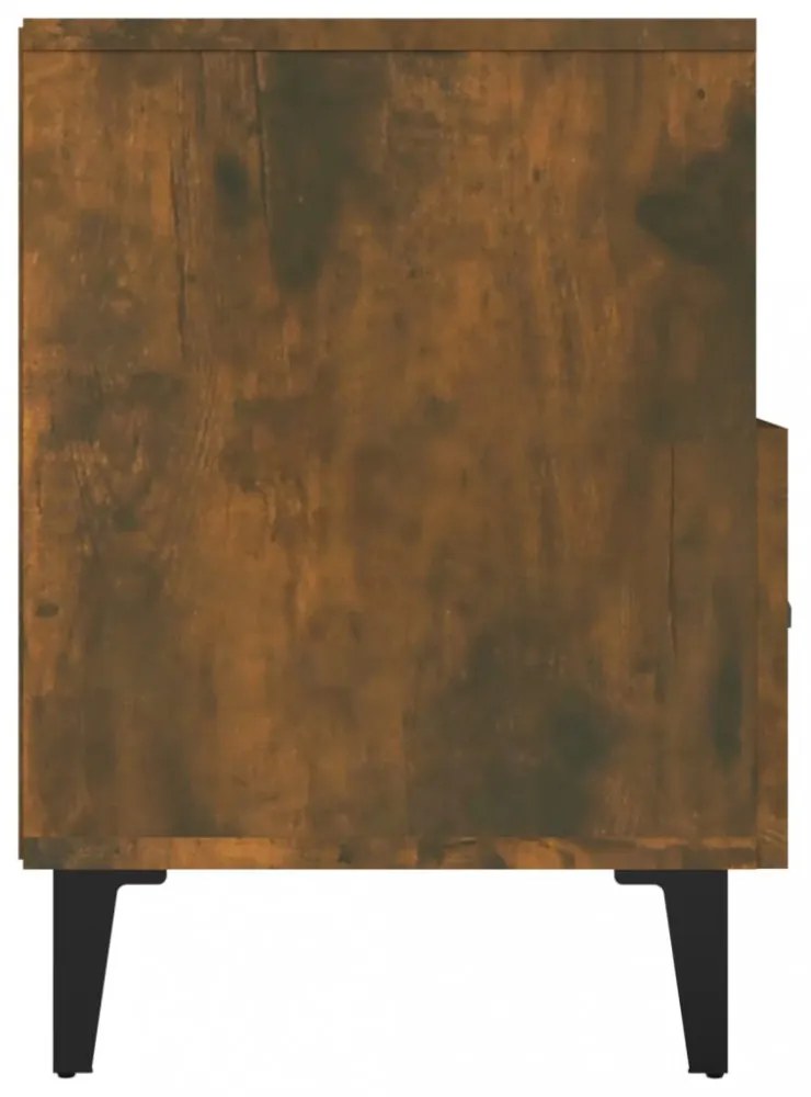 füstös tölgy színű szerelt fa TV-szekrény 80 x 36 x 50 cm