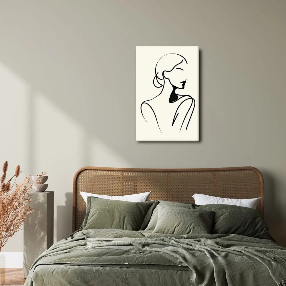 Kép nő minimalista vonalakban