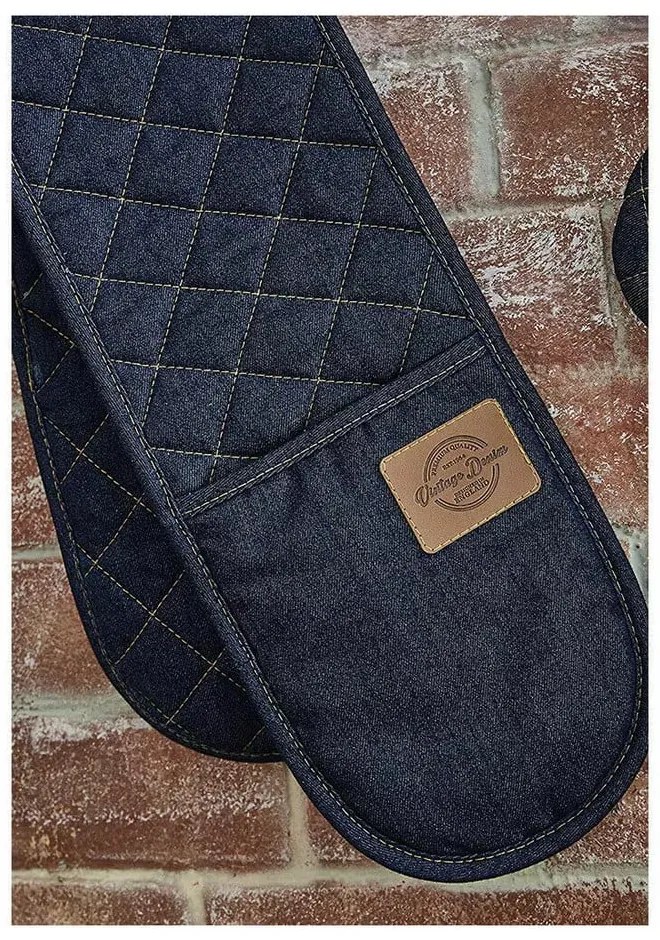 Oxford Denim pamut dupla edényfogó - Cooksmart ®