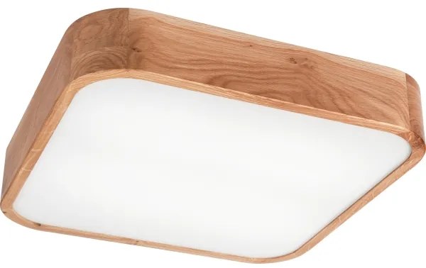 Mennyezeti lámpa OAK SQUARE 4xE27/15W/230V 45x45 cm tölgy