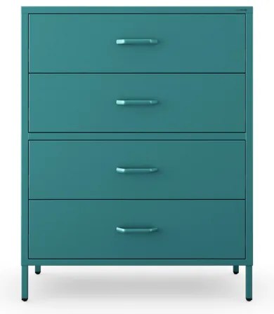 Komód CARLA , 800 x 1015 x 400 mm, Modern: tengerszínű