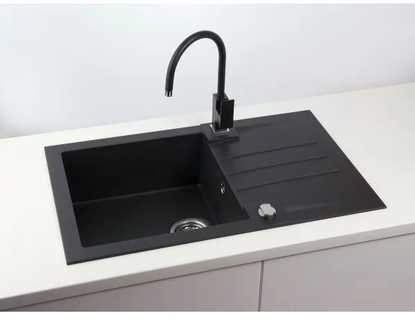 ALVEUS 1090942 - Mosogató ROCK 78x48 cm gránit/fekete