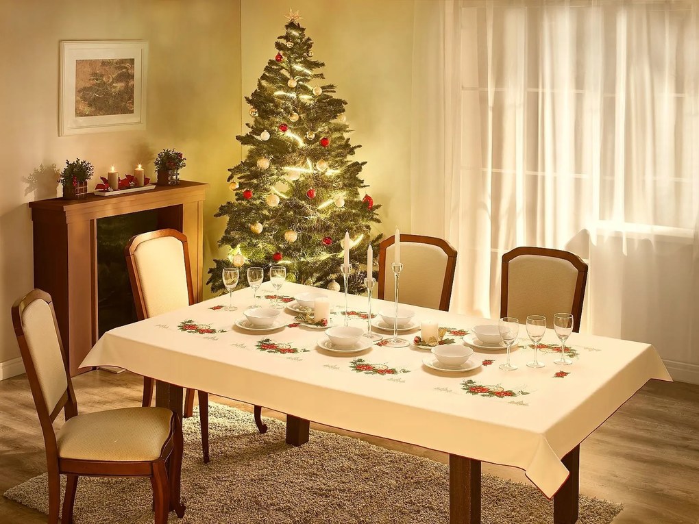 Mg Abrosz Karácsony 8/2 karácsonyfa 145X220 Piros pols