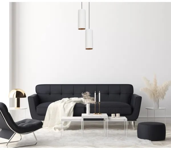 AVALO függeszték 2xE27/60W/230V, 20 cm, fehér/rezes