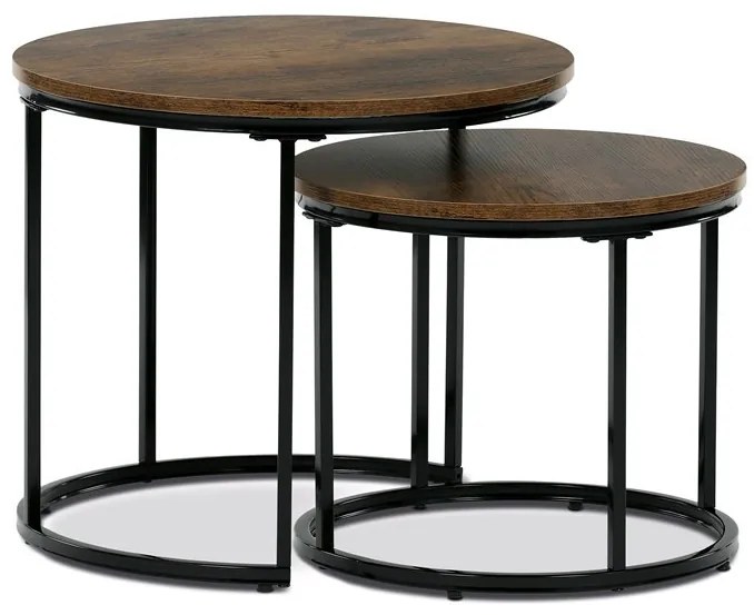 Dohányzóasztal 53×53×46 cm, MDF, Old Wood. CT-G1145 OLW