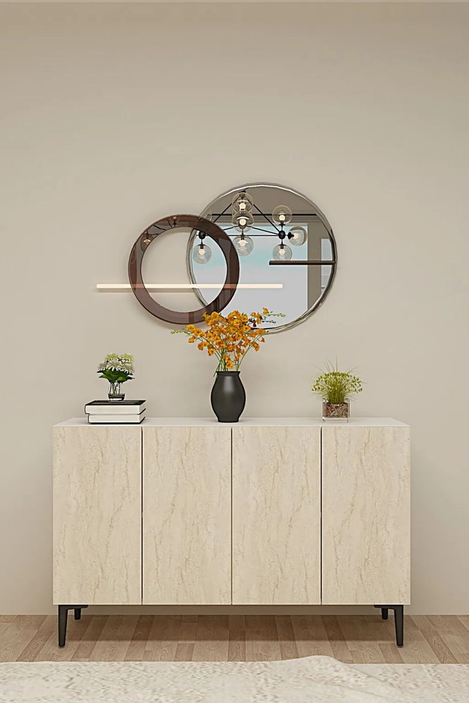 Aplos 120 - White, Travertine