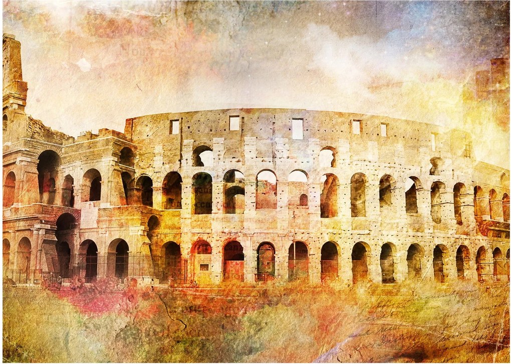 Kép - Digitális festészet, Colosseum, Róma, Olaszország (70x50 cm)
