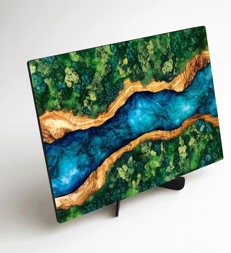 DUBLEZ | Nyomtatott mohás epoxidos kép - Nature