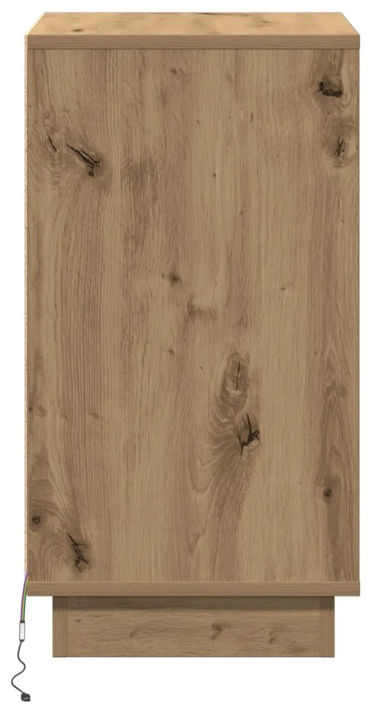 Éjjeli Szekrény LED-del Artisan Oak 39x34.5x65 cm Mérnöki Fa