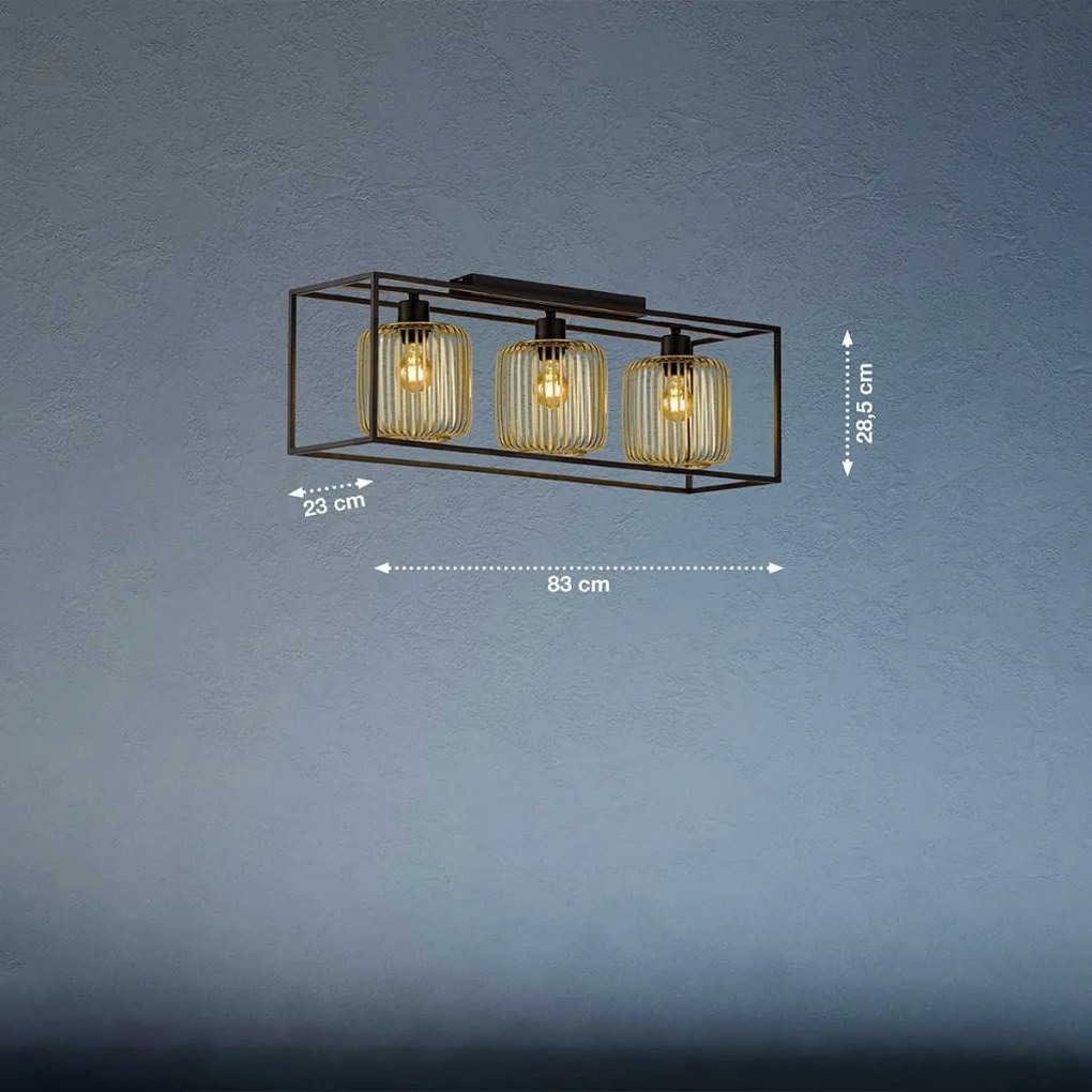 Fischer&Honsel Caydo 21357 Plafonlámpa 3x40W/E27 IP20