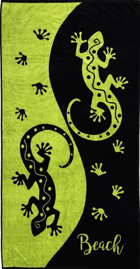 SALINA Strandtörölköző zöld 165x90cm