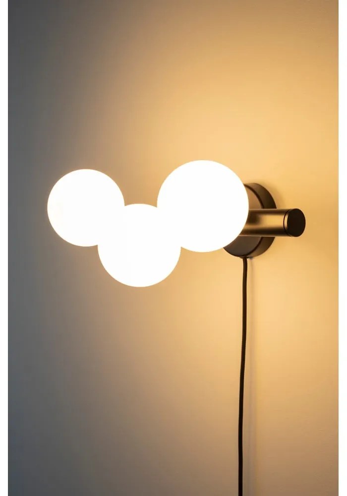 Fekete-fehér fali lámpa Monica – White Label