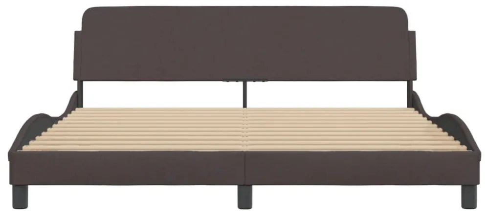 sötétbarna szövet ágykeret Dover 180 x 200 cm