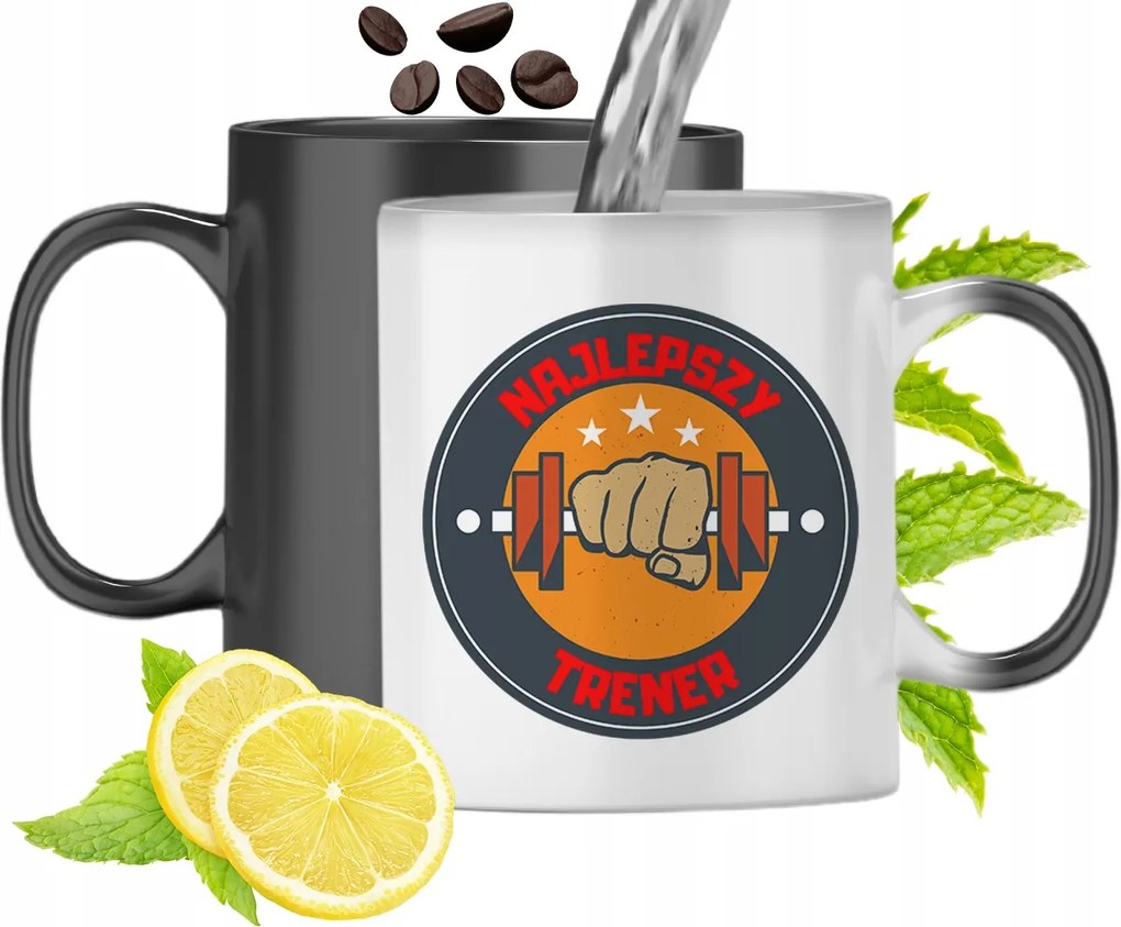 Mágikus Bögre Edzőnek Színváltós, fényképes nyomattal