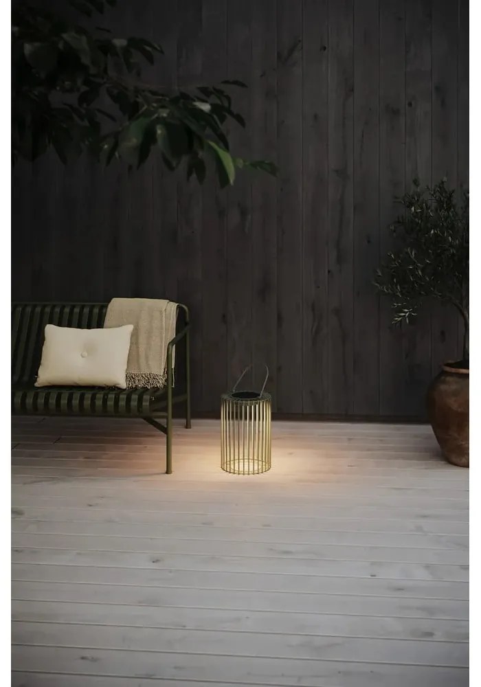 Zöld napelemes-USB kültéri LED lámpás (magasság 54 cm) Cavia – Markslöjd