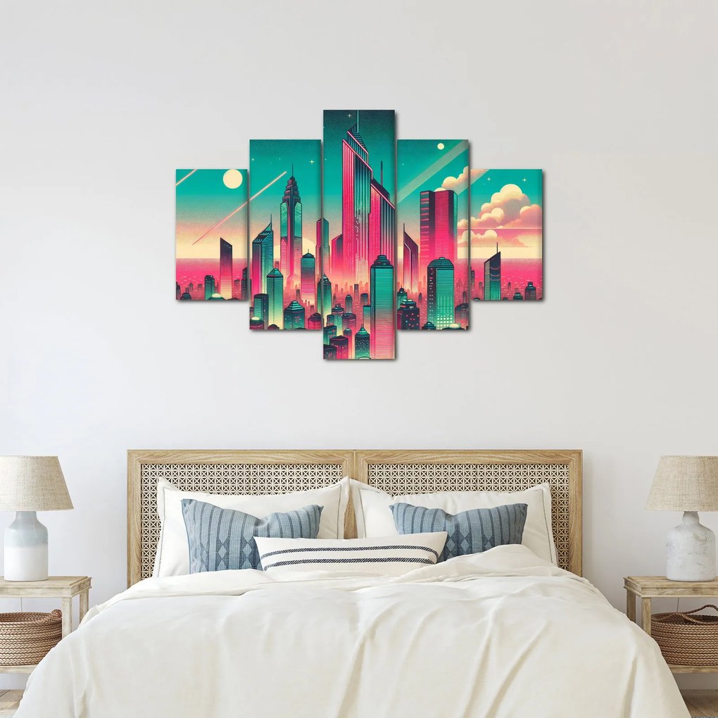 Kép – Nagyváros pop-art stílusban (150x105 cm)