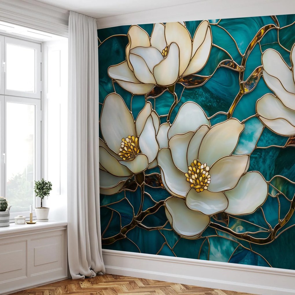 Fotótapéta - Magnólia ólomüveg (147x102 cm)