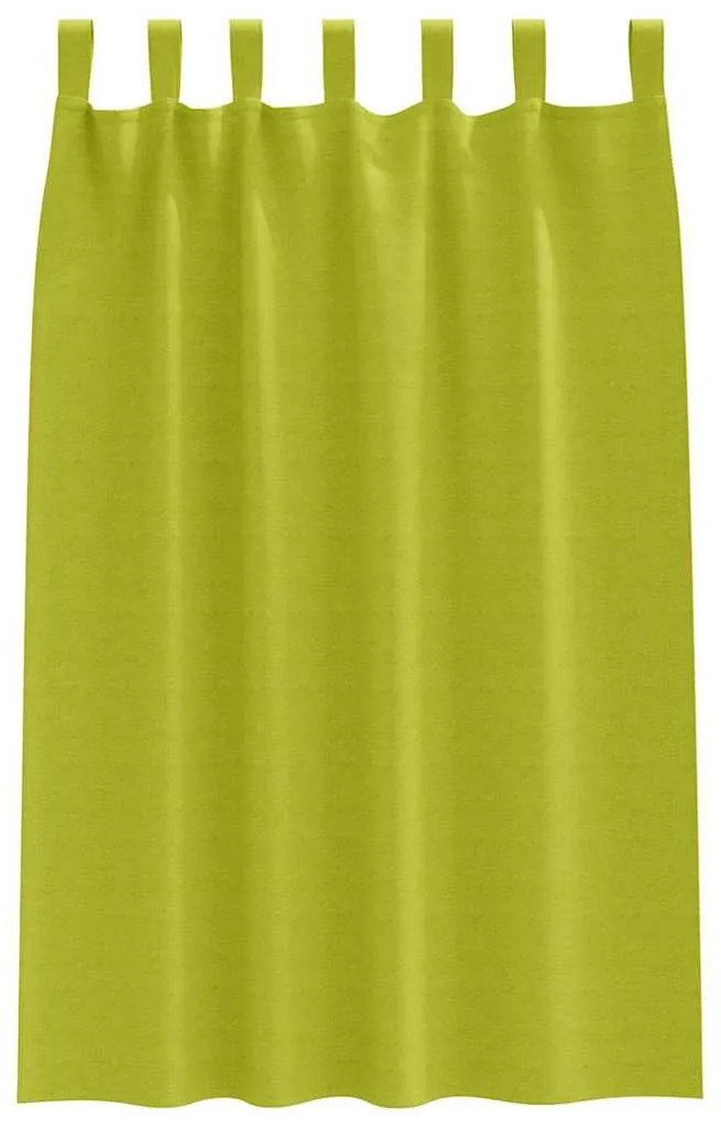 Függönyök függönyökkel 2 pcs Alma zöld 175x140cm Poliészter