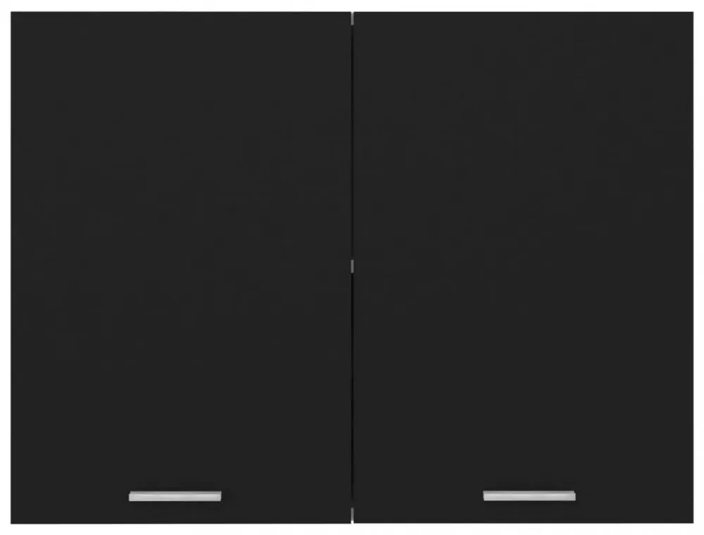 “Lyon” fekete szerelt fa függő szekrény 80 x 31 x 60 cm