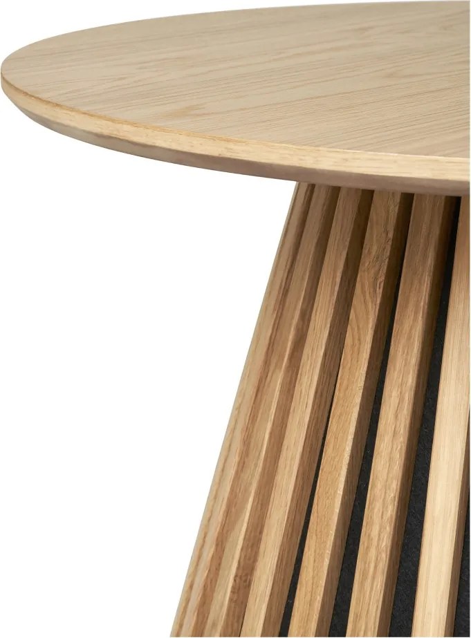 Dohányzóasztal, tölgyfurnér, 70x45 cm, őszi barna