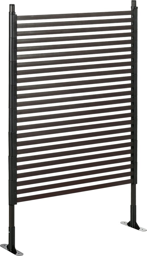 Outsunny Kerti Kerítés Fém Kerítés 93 x 150 cm Magas Dekoratív Rács Kerítés Lábakkal Kutya Kerítés Felső Íves Kerítés Tájkerítés Virágágyásokhoz Állat