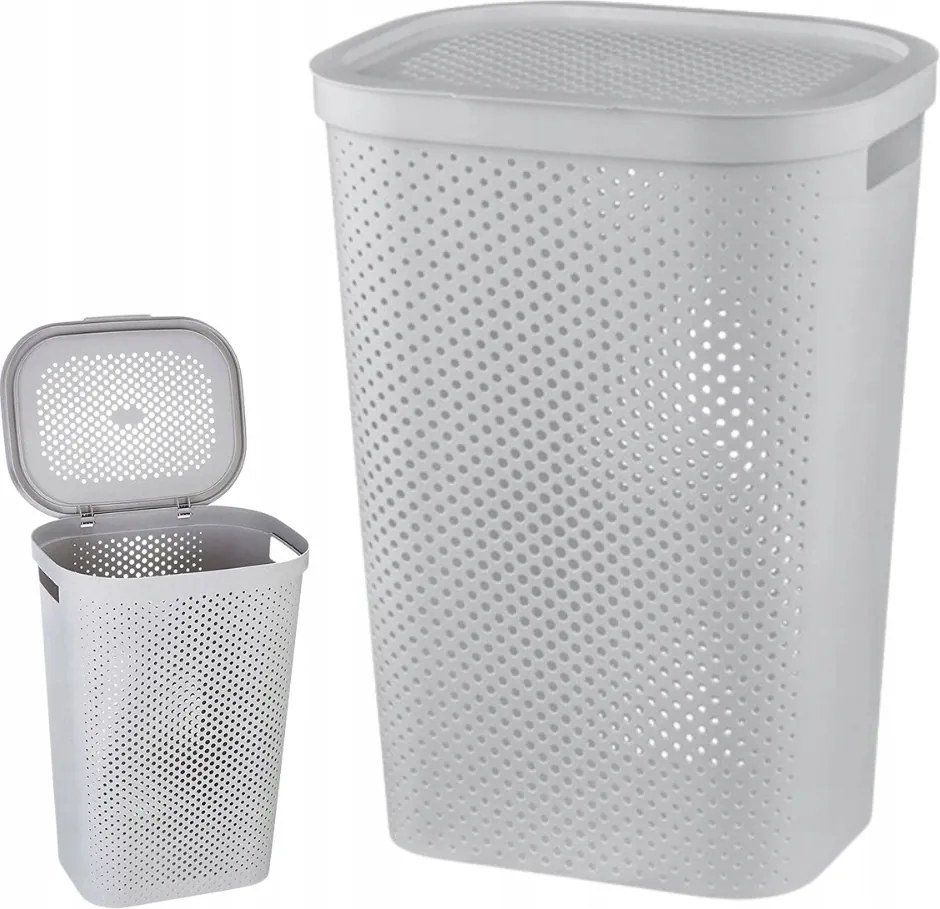 Nagy univerzális szennyestartó kosár Curver ruhatároló 60l