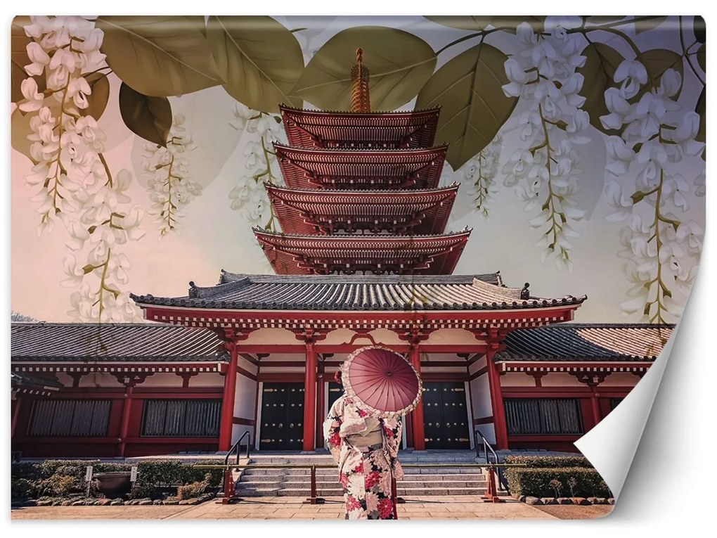 Gario Fotótapéta Gésa és senso ji templom Tokióban Anyag: Vlies, Méret: 250 x 175 cm