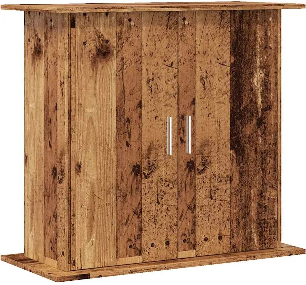 vidaXL antik fa színű szerelt fa akváriumállvány 81x36x73 cm