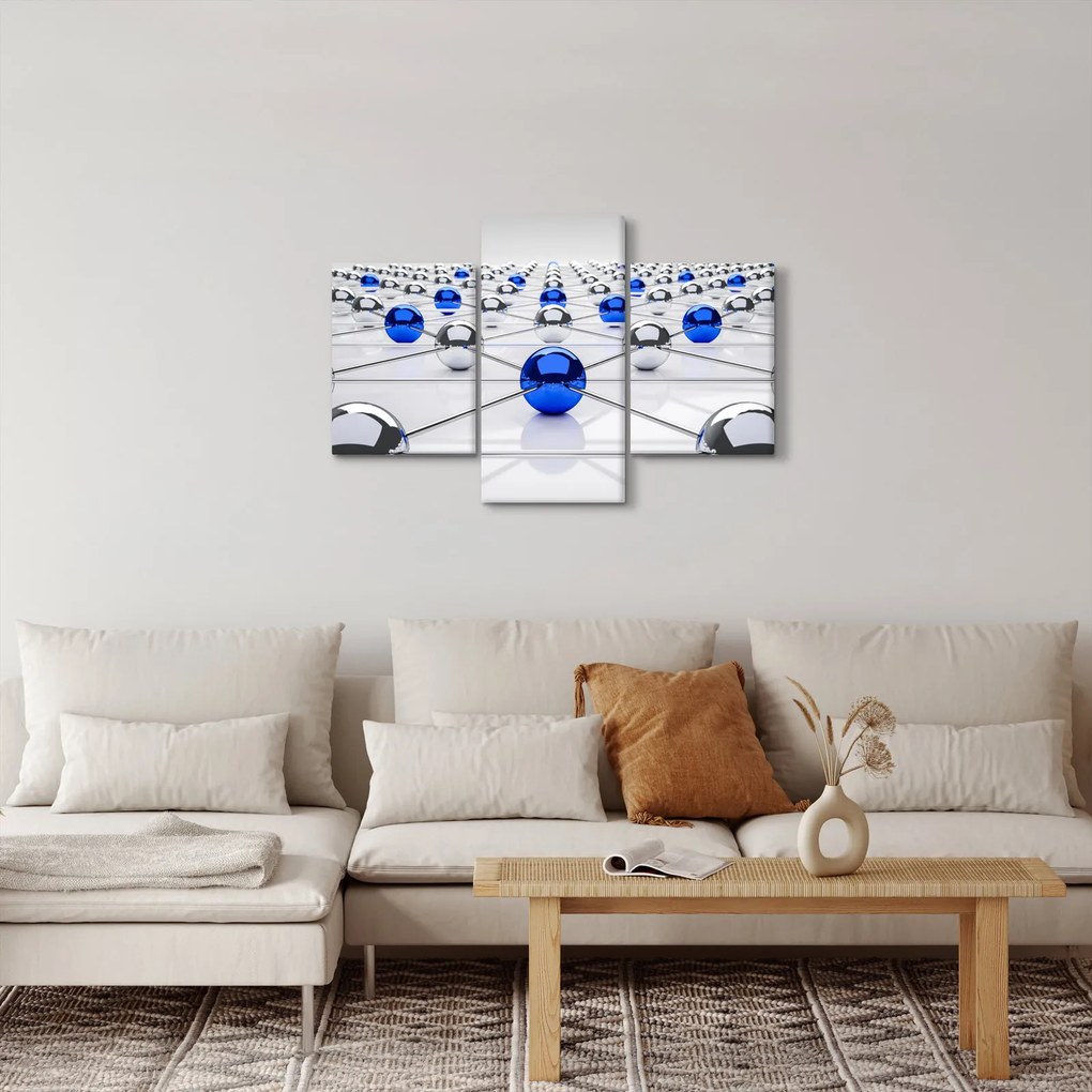 Összekapcsolt gömbök képe (90x60 cm)