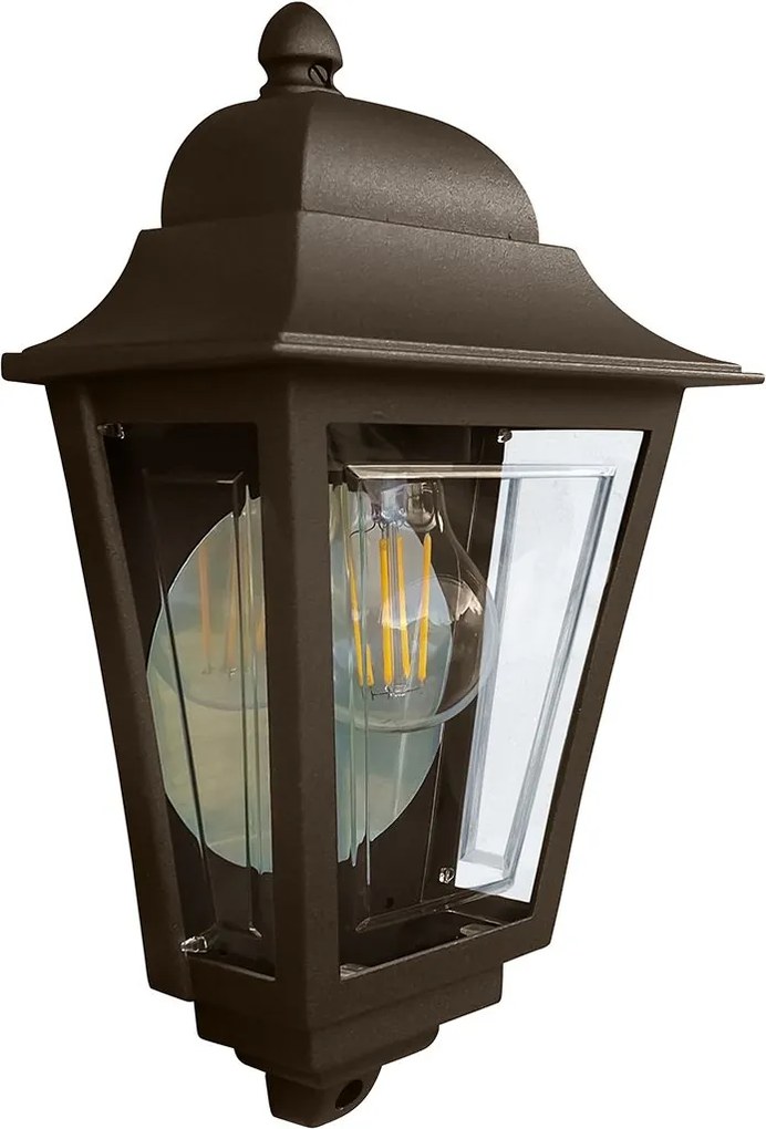 Elstead lighting klasszikus kültéri fali lámpa deco lane barna átlátszó elsdeco-lane7-bronze IP44