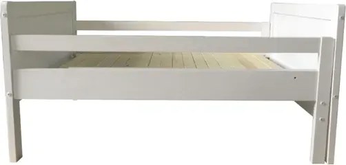 Ágy, állítható hosszúság, fehér, EUNIKA