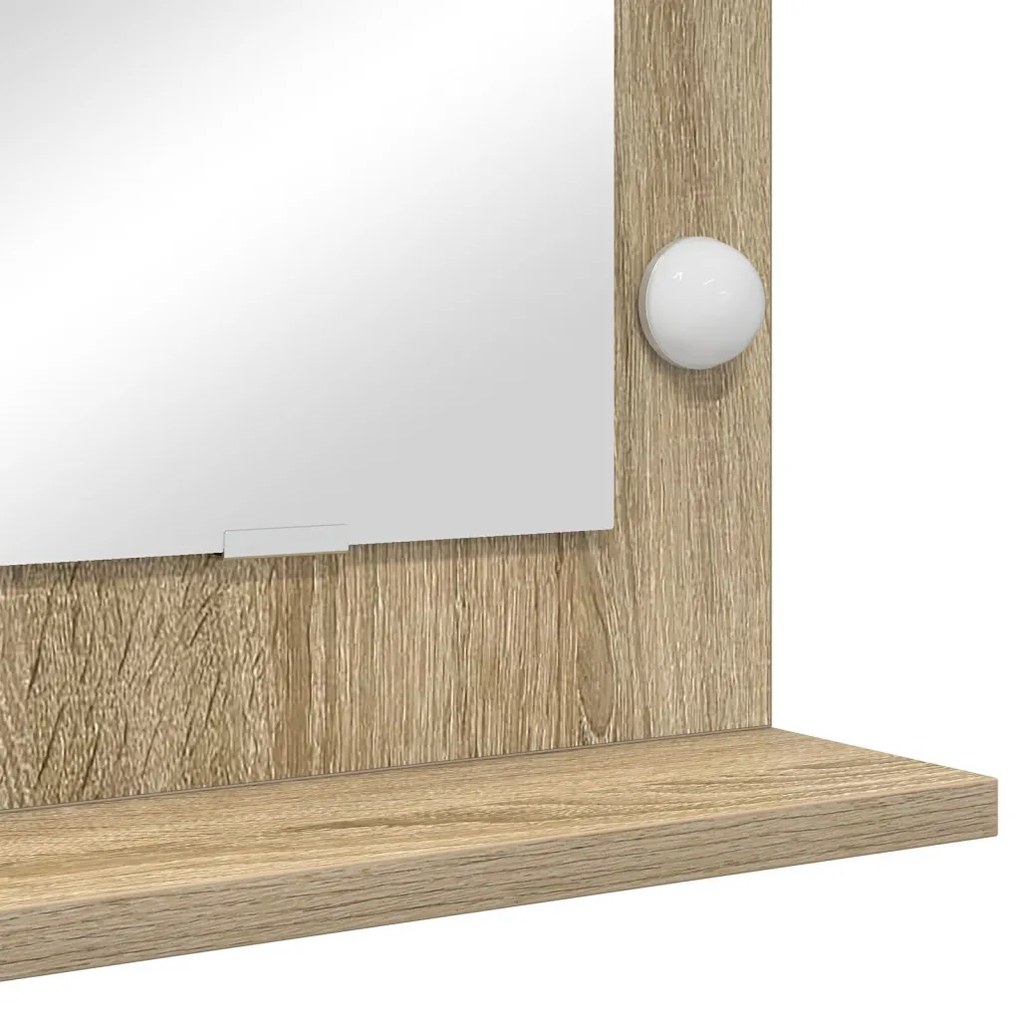 pipere tükör Sonoma tölgy MDF, Üveg 100 x 55 x 18 cm Pipere tükör