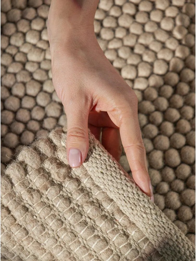 Natúr színű kézi szövésű gyapjú szőnyeg 160x230 cm Richmond Diana – Ted Baker