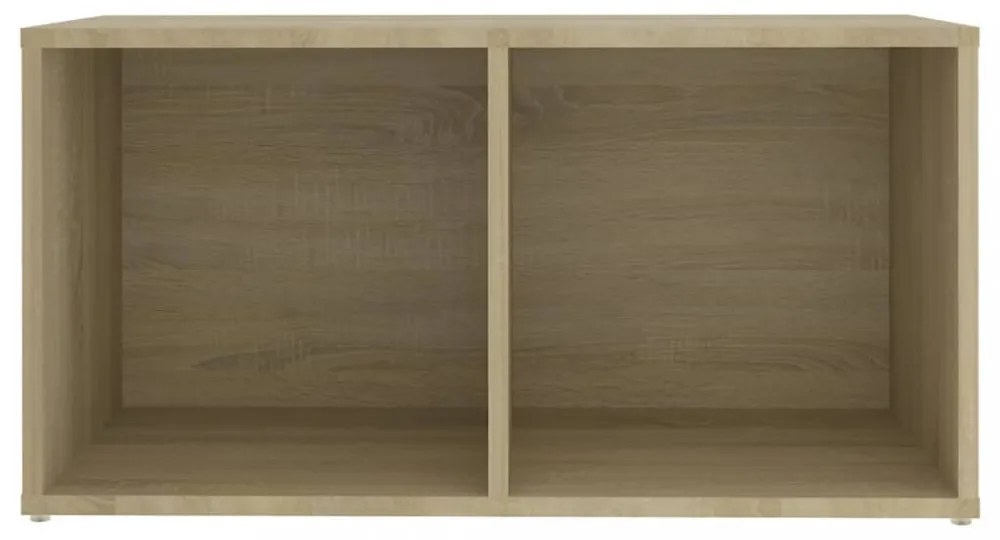 4 db sonoma tölgy színű szerelt fa TV-szekrény 72x35x36,5 cm