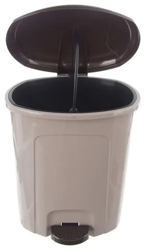 Orion szemeteskosár pedállal 21 L, barna , 21 l