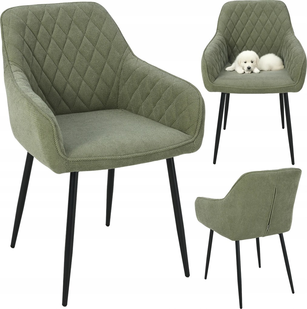 Tömör Kárpitozott szék étkező nappaliba Asta zsálya modern loft