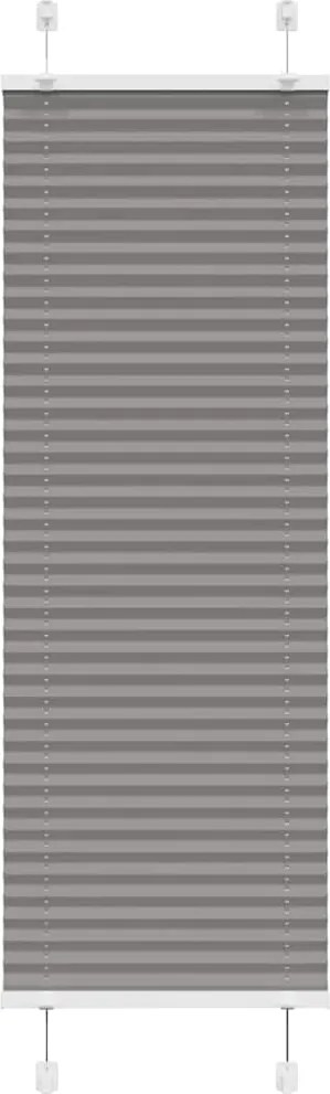 vidaXL pliszírozott redőny antracit 50x100 cm szövetszélesség 49,4 cm