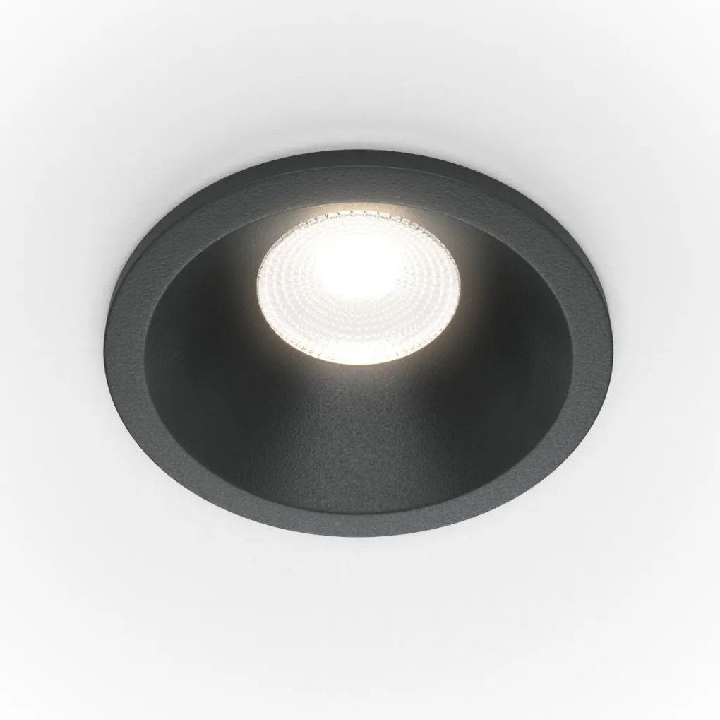MAYTONI DL034-01-06W4K-D-B ZOOM Fürdőszobai Beépíthető Lámpa Fekete LED IP65