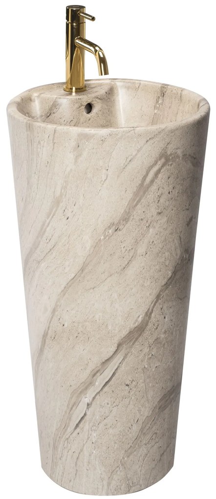 Szabadon álló mosdó Blanka Natural Matt Marble