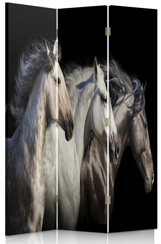 Gario Paraván Három ló Méret: 180 x 170 cm, Kivitelezés: Klasszikus paraván