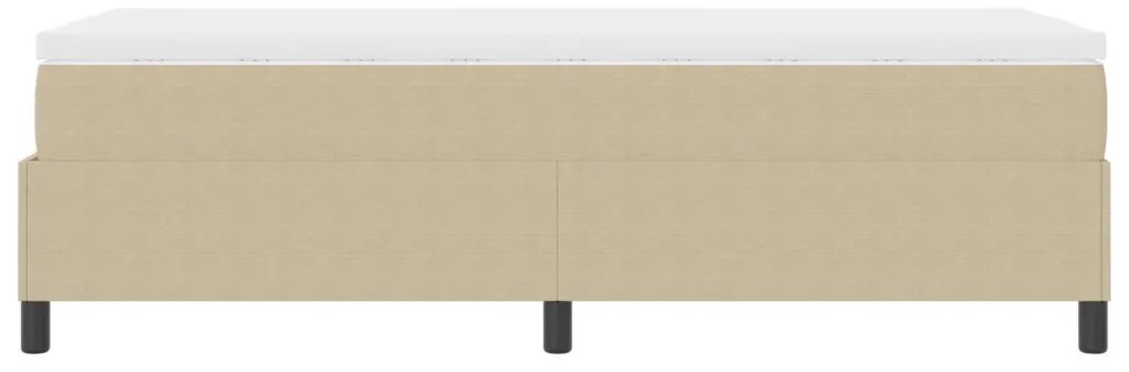 Box Spring Ágy Matraccal Világos Zöld Szürke Egyszemélyes Kordbársony Szövet