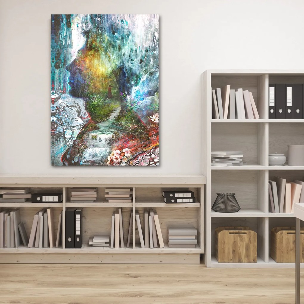 Gario Vászonkép Egy varázslatos alak az erdőben - Barrett Biggers Méret: 70 x 100 cm