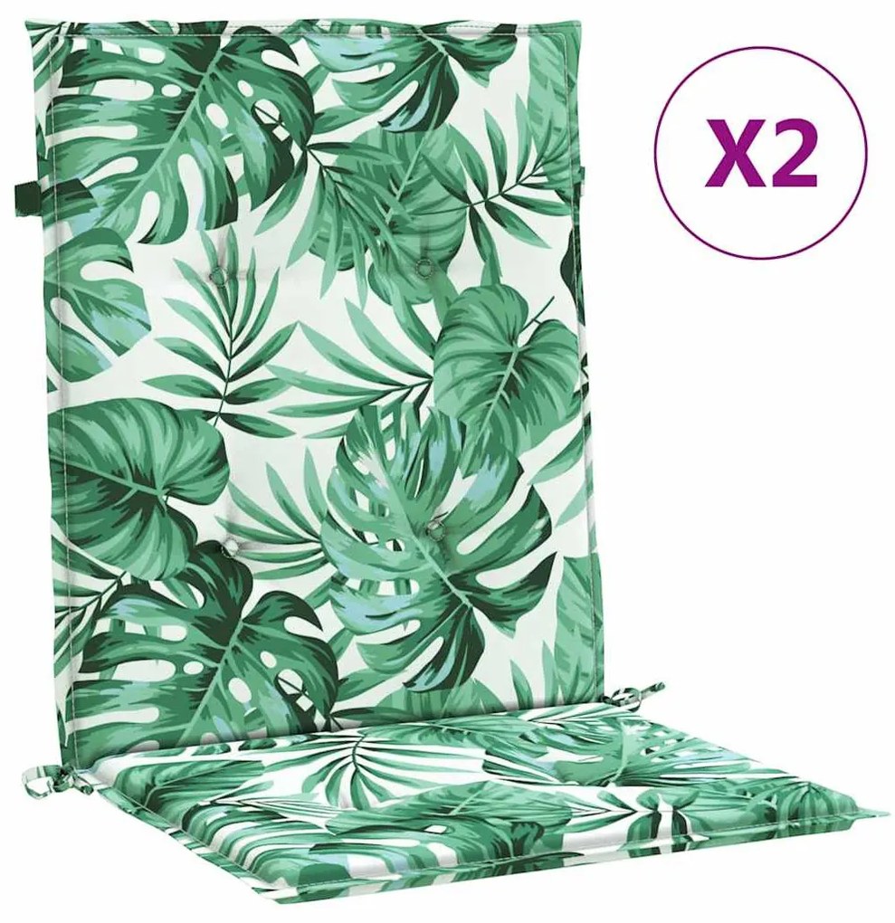 Székpárnák Egyéb 2 pcs Levélminta 100 x 50 x 3 cm Oxford szövet